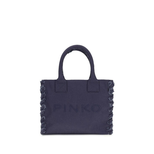 PINKO Schultertasche aus blauer Baumwolle by PINKO