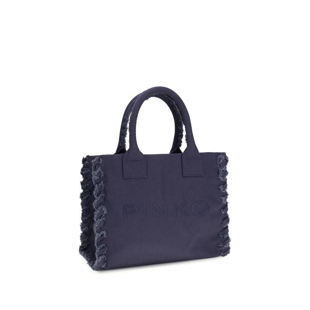 PINKO Schultertasche aus blauer Baumwolle by PINKO