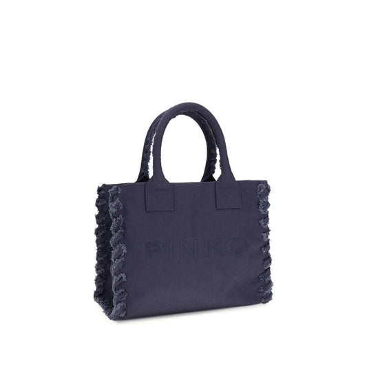 PINKO Schultertasche aus blauer Baumwolle by PINKO
