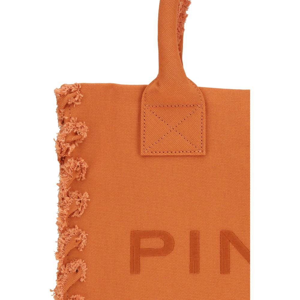 PINKO Orange Cotton Shoulder Bag by PINKO