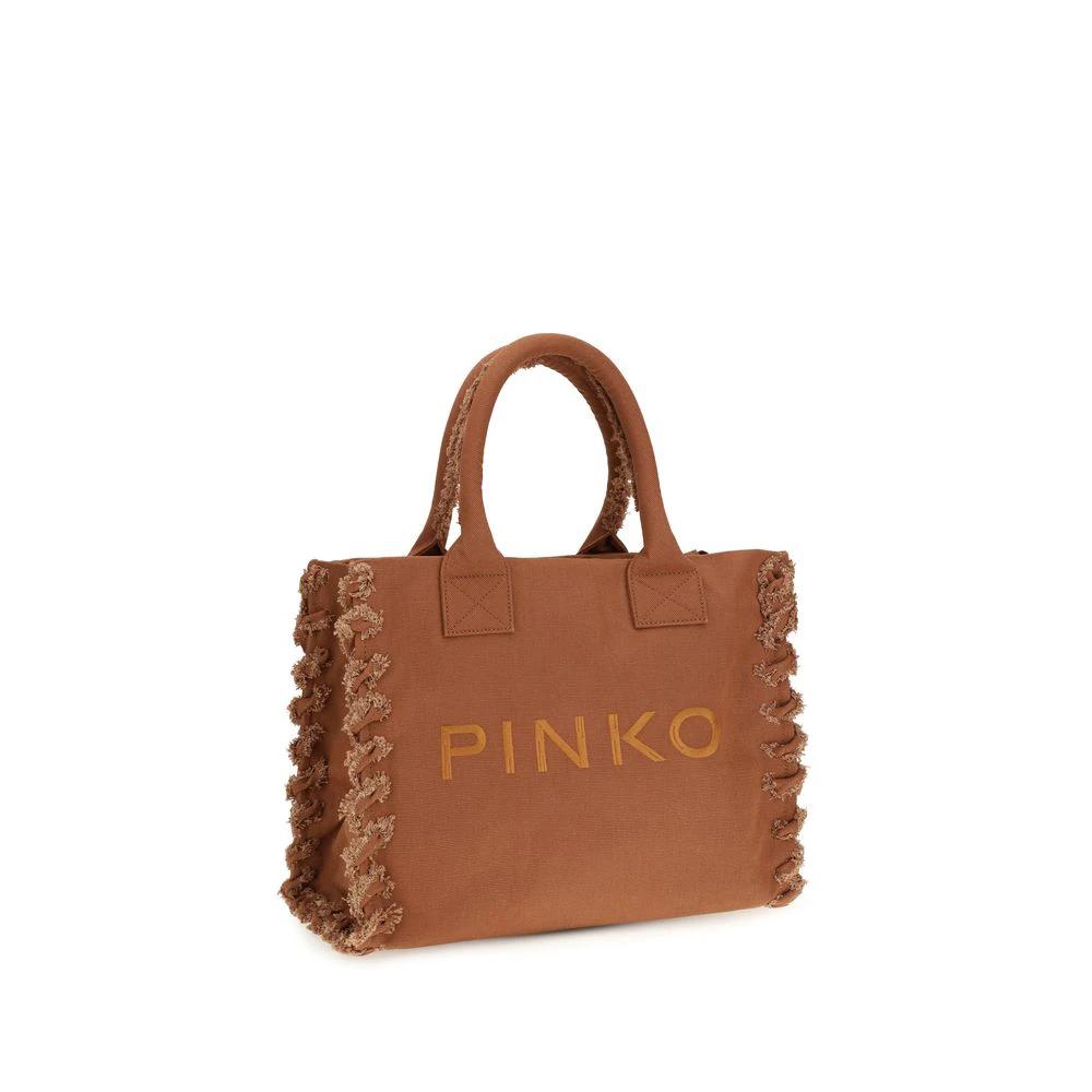 PINKO Braune Baumwoll-Umhängetasche by PINKO