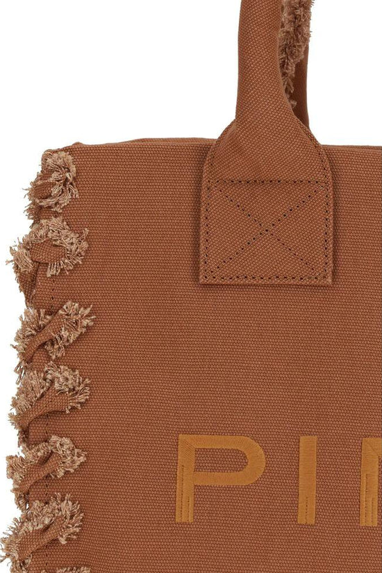 PINKO Braune Baumwoll-Umhängetasche by PINKO