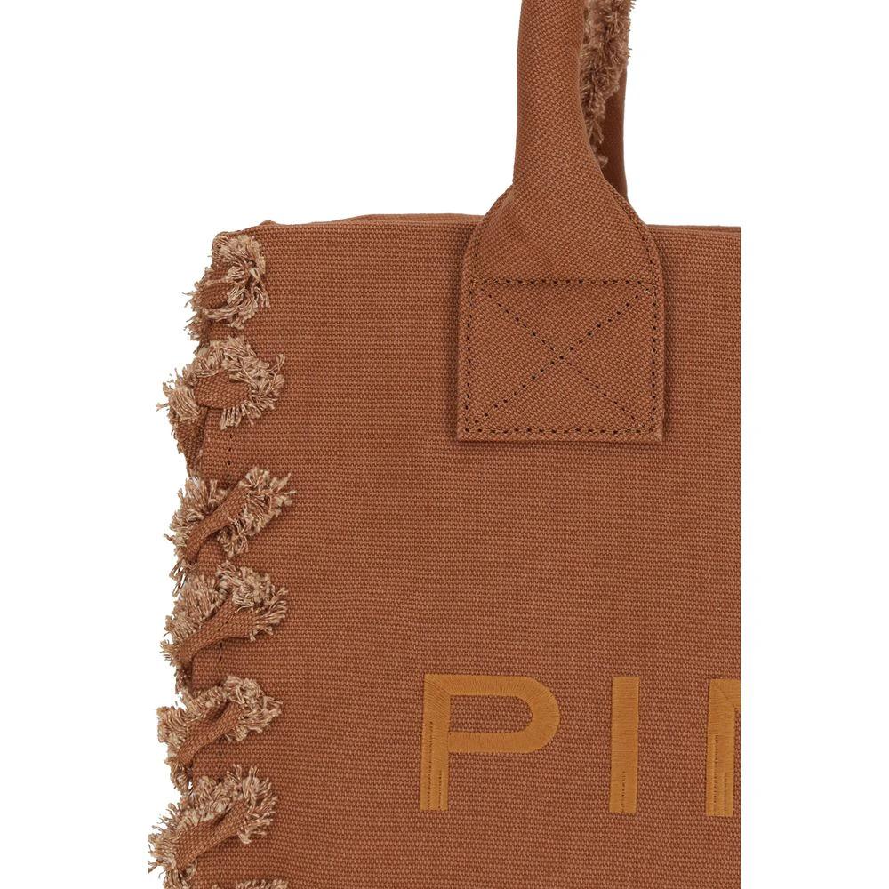 PINKO Braune Baumwoll-Umhängetasche by PINKO