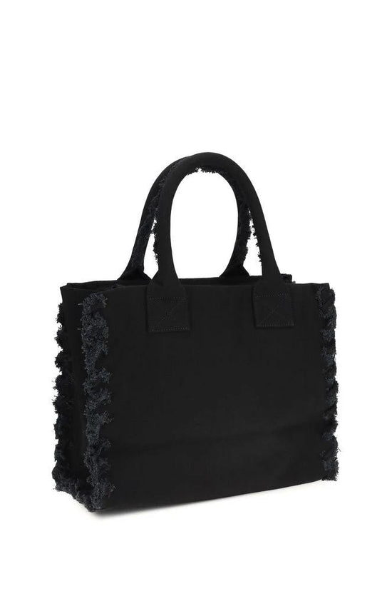 PINKO Schwarze Baumwoll-Umhängetasche by PINKO