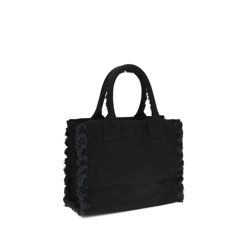 PINKO Schwarze Baumwoll-Umhängetasche by PINKO