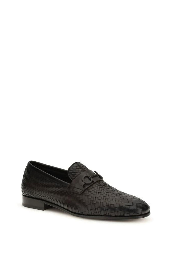 Ferragamo Braune Kalbsleder-Loafer Bos Taurus zum Hineinschlüpfen by Ferragamo