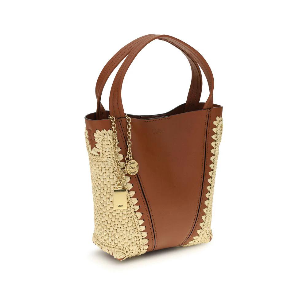 Chloé Beige Raffia Shoulder Bag by Chloé