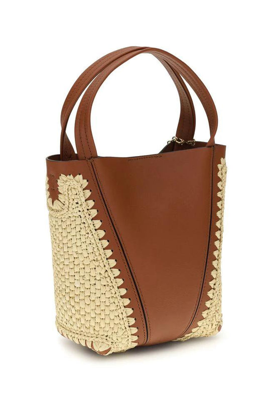 Chloé Beige Raffia Shoulder Bag by Chloé