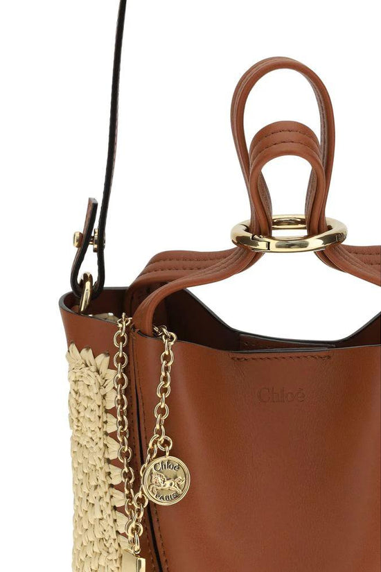 Chloé Beige Raffia Shoulder Bag by Chloé
