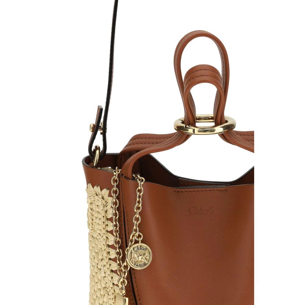 Chloé Beige Raffia Shoulder Bag by Chloé