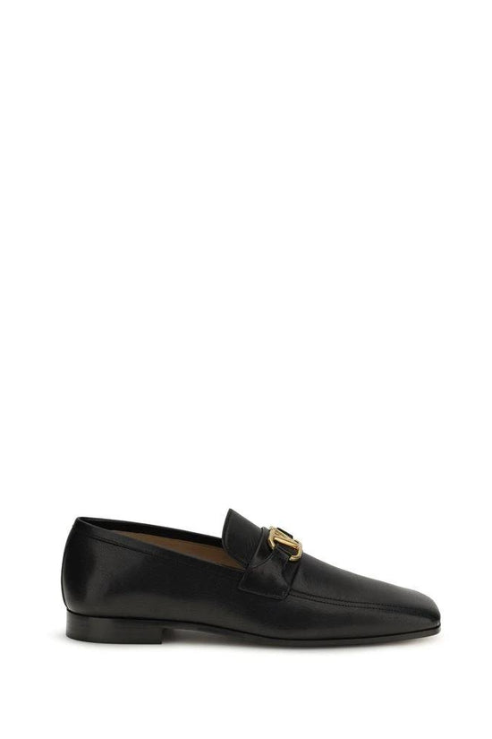 Valentino Garavani Schwarze Loafer aus Ziegenleder zum Hineinschlüpfen by Valentino Garavani
