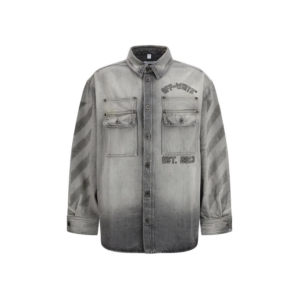 Off-White Graues Denim-Hemd by Off-White
