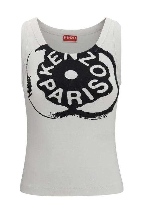 Kenzo Weißes Baumwoll-T-Shirt by Kenzo