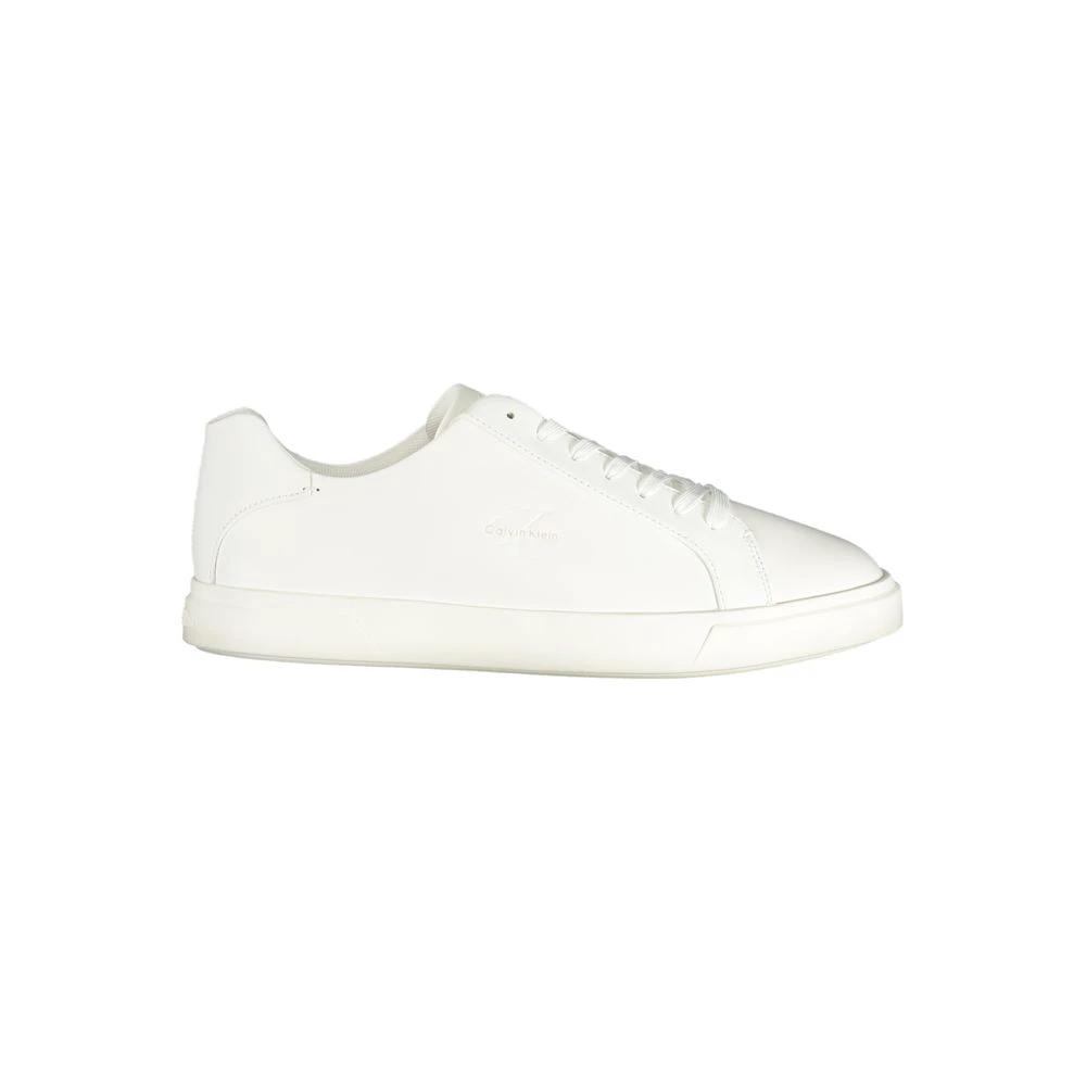 Calvin Klein Bianco Polyurethane Herren-Sneaker by Calvin Klein