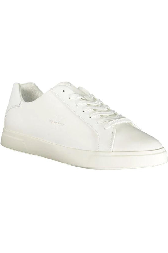 Calvin Klein Bianco Polyurethane Herren-Sneaker by Calvin Klein