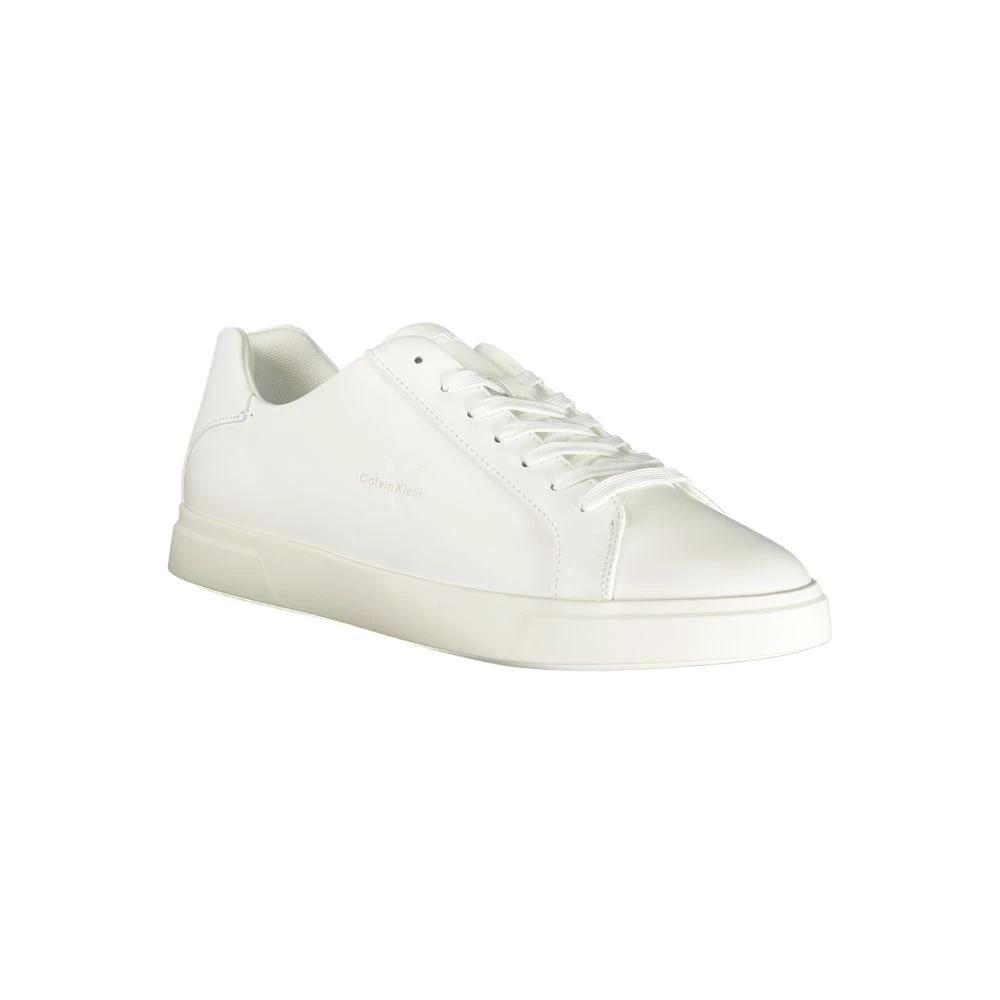 Calvin Klein Bianco Polyurethane Herren-Sneaker by Calvin Klein