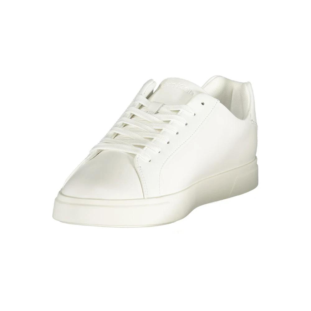 Calvin Klein Bianco Polyurethane Herren-Sneaker by Calvin Klein