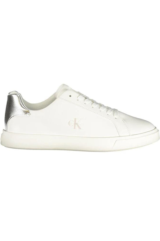 Calvin Klein Weiße Low-Top-Sneaker aus Polyester by Calvin Klein