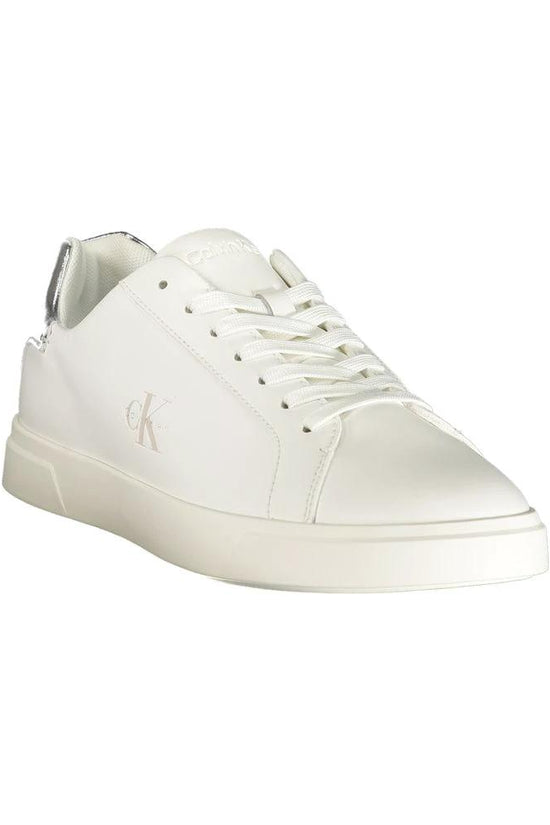 Calvin Klein Weiße Low-Top-Sneaker aus Polyester by Calvin Klein