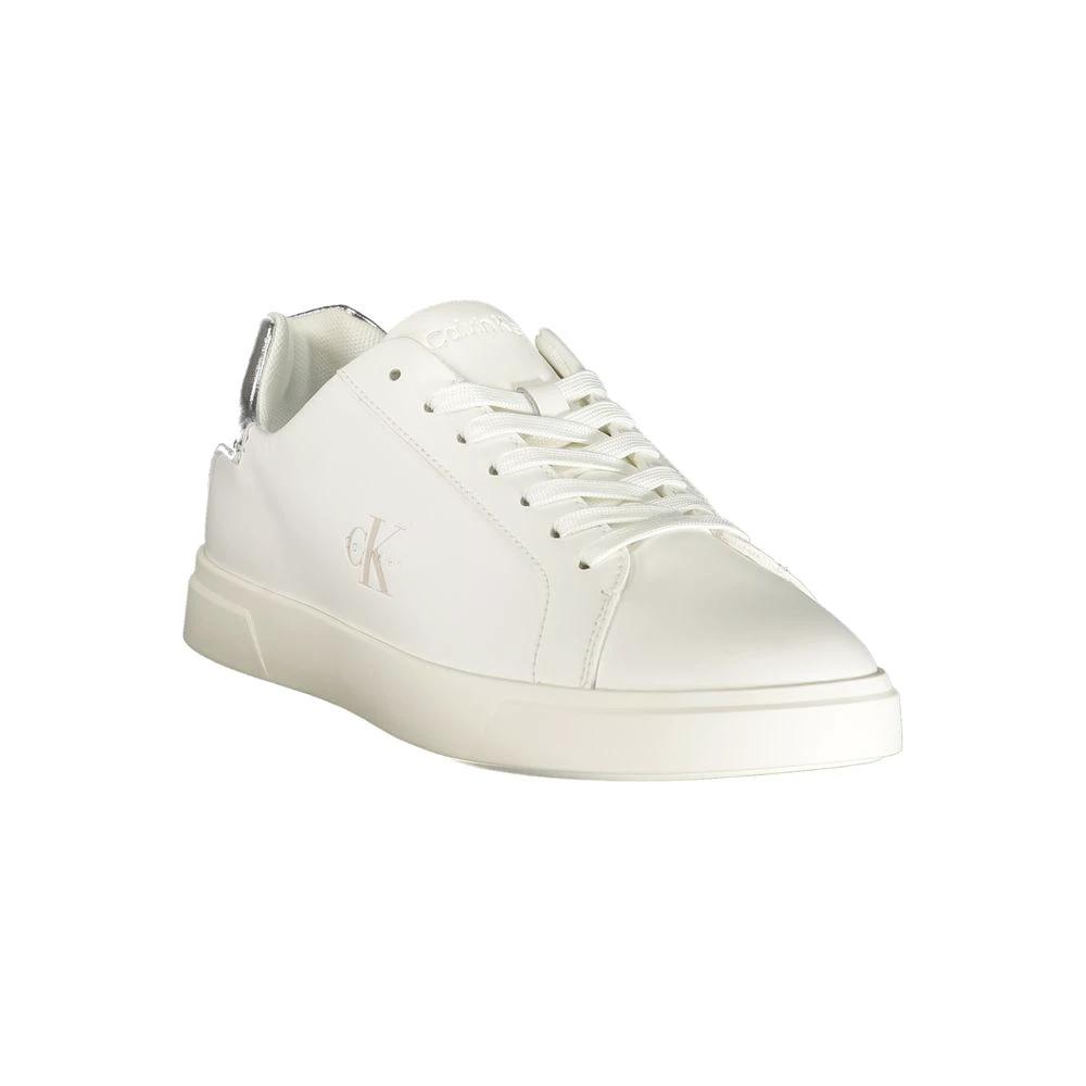 Calvin Klein Weiße Low-Top-Sneaker aus Polyester by Calvin Klein