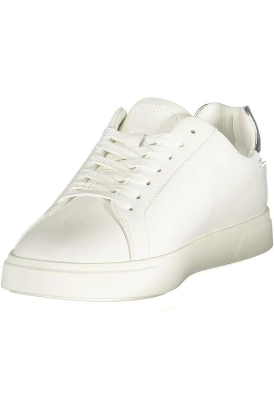 Calvin Klein Weiße Low-Top-Sneaker aus Polyester by Calvin Klein