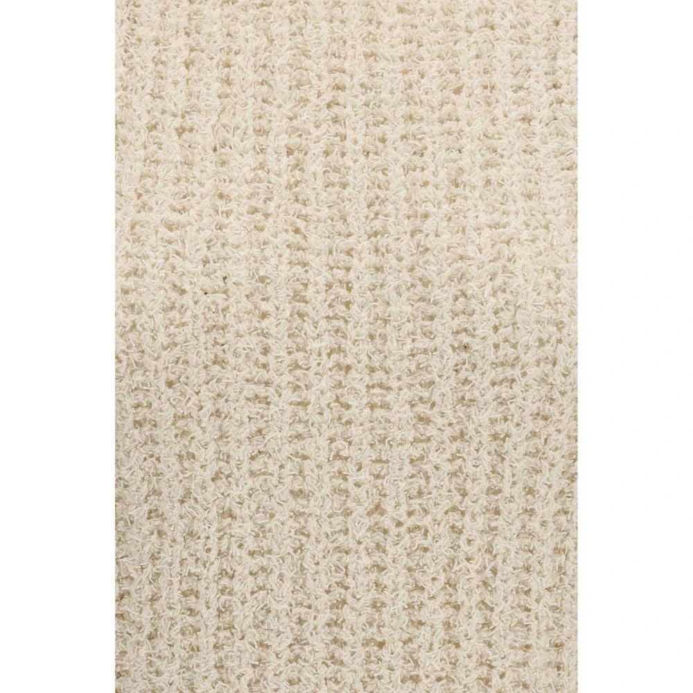 Balmain Beige Cotton Sleeveles Sweater by Balmain