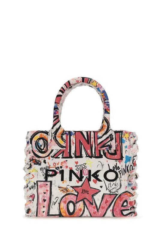 PINKO Multicolor Cotton Shoulder Bag by PINKO