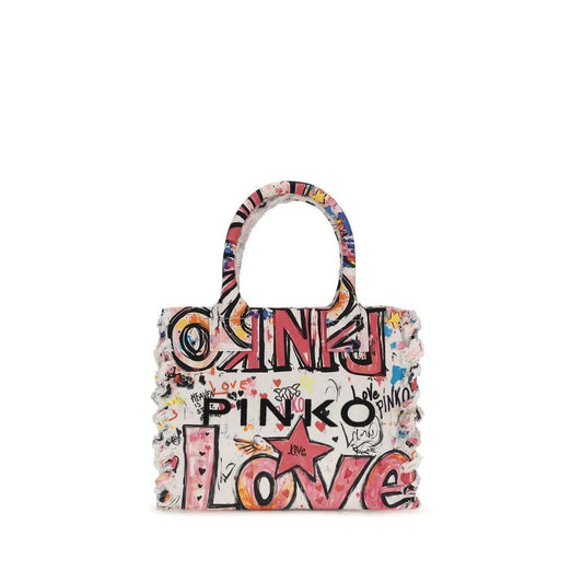 PINKO Multicolor Cotton Shoulder Bag by PINKO