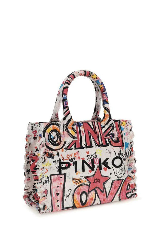 PINKO Multicolor Cotton Shoulder Bag by PINKO