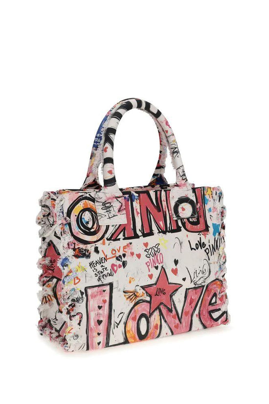 PINKO Multicolor Cotton Shoulder Bag by PINKO