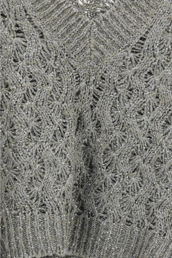 Brunello Cucinelli Zweifarbiger Seiden-Sweatshirt by Brunello Cucinelli