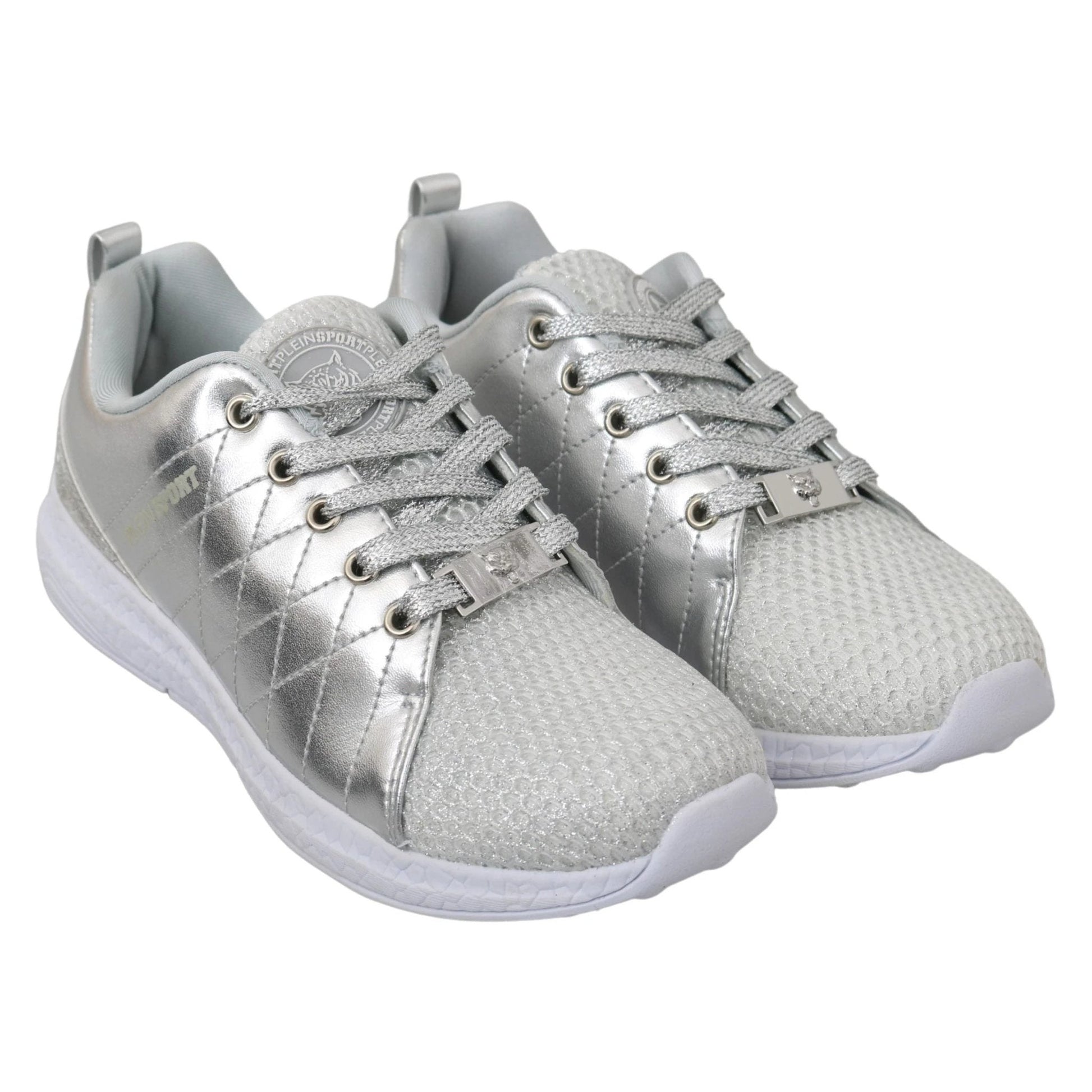 Philipp Plein Gisella Silber Polyester Turnschuhe Schuhe by Philipp Plein