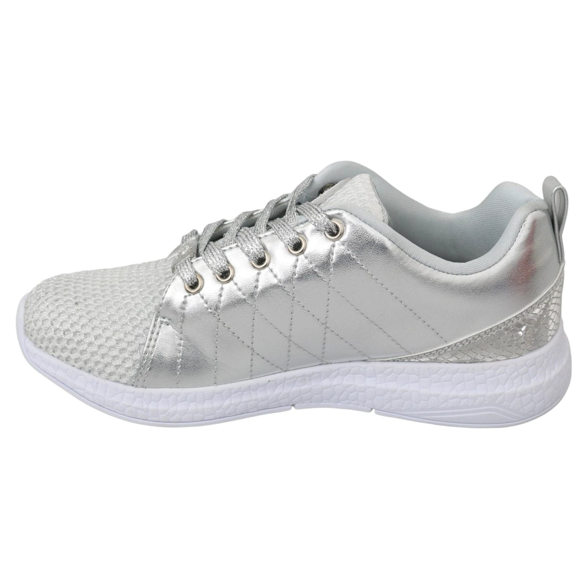 Philipp Plein Gisella Silber Polyester Turnschuhe Schuhe by Philipp Plein