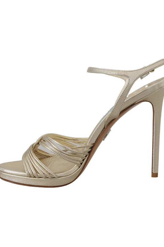 Prada Sandalette Gold Glänzend Luxusausführung | ELORÉ by Prada