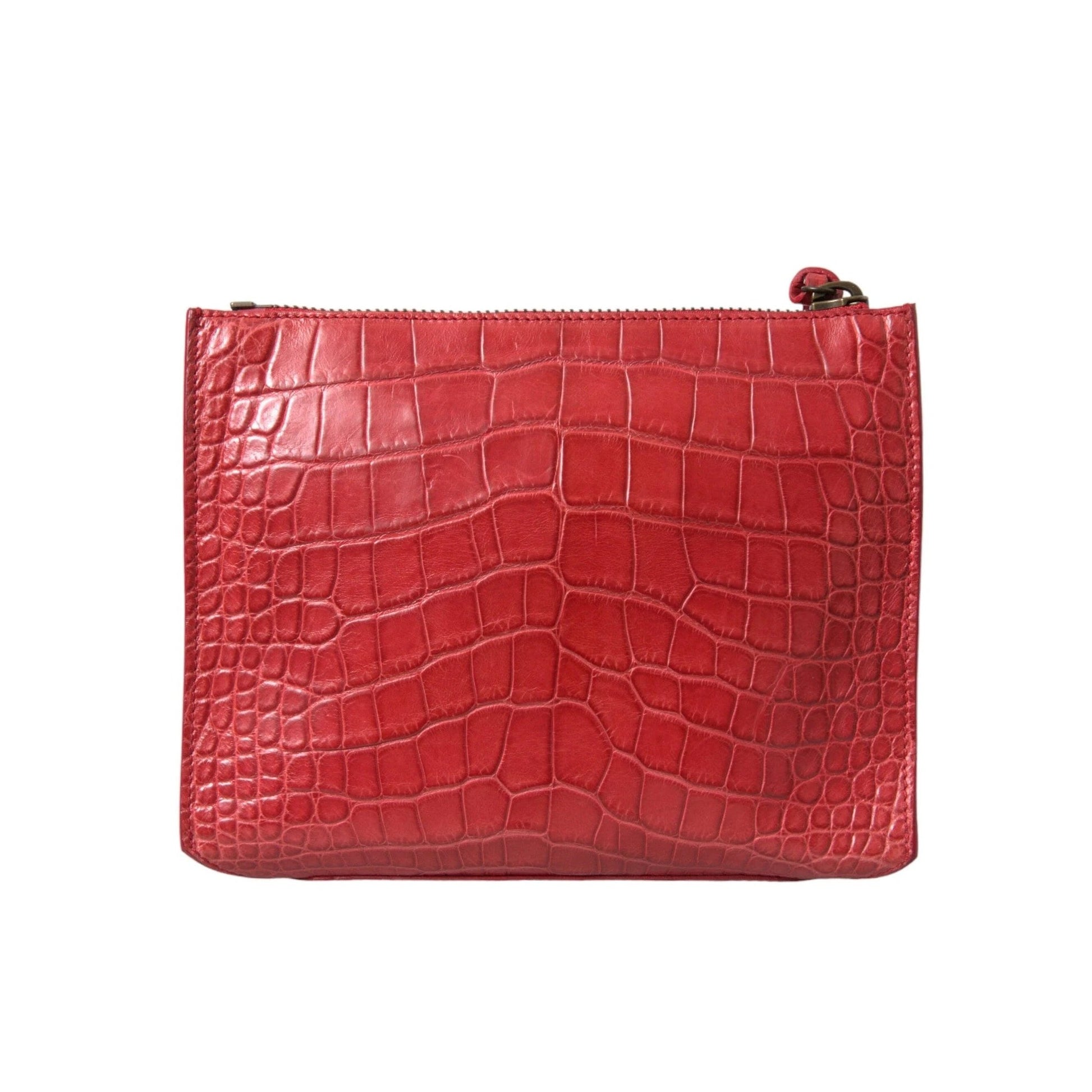 Balenciaga Clutch Rot Alligatorleder Exotisch | ELORÉ by Balenciaga