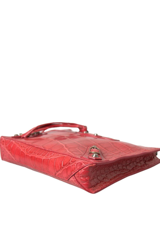 Balenciaga Clutch Rot Alligatorleder Exotisch | ELORÉ by Balenciaga