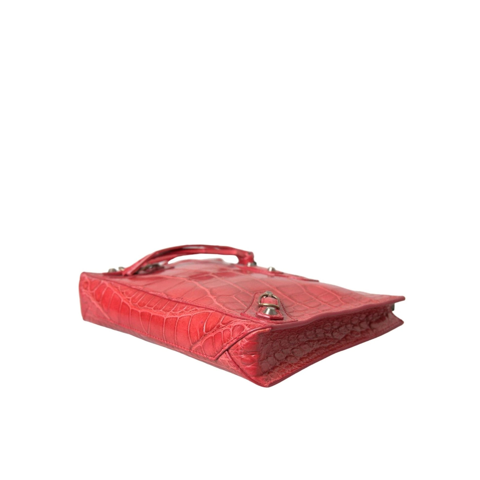 Balenciaga Clutch Rot Alligatorleder Exotisch | ELORÉ by Balenciaga