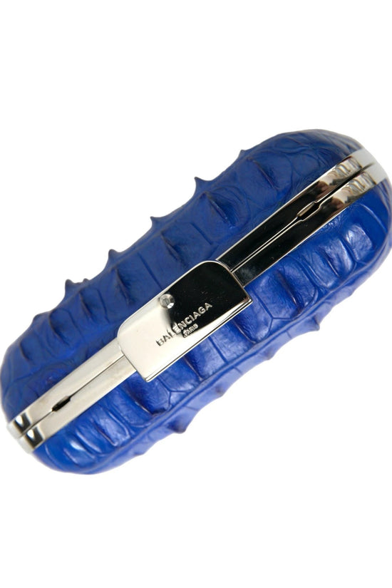 Balenciaga Box Clutch Blau | ELORÉ by Balenciaga