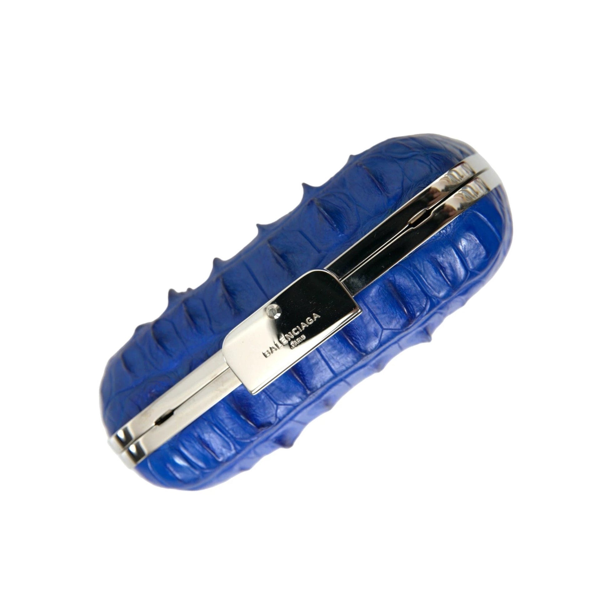 Balenciaga Box Clutch Blau | ELORÉ by Balenciaga