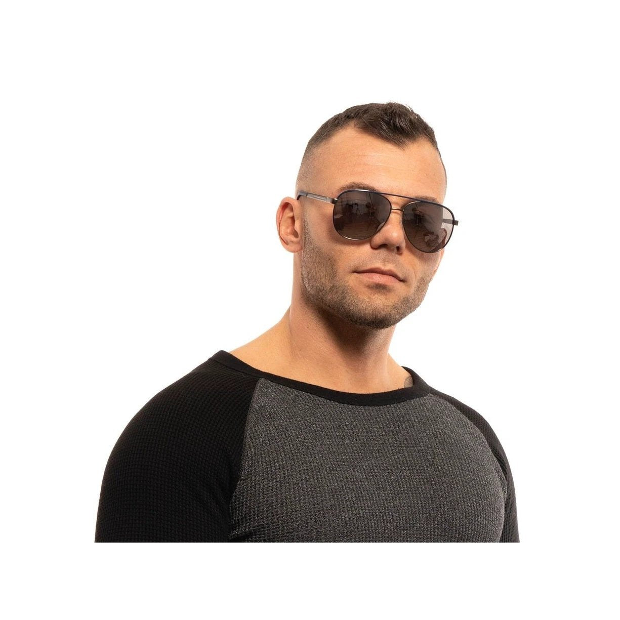 Alexander McQueen Aviator Sonnenbrille Grau | ELORÉ by Guess