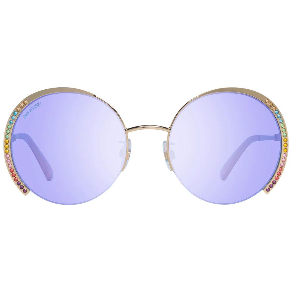 Swarovski Goldene Sonnenbrille mit Metallrahmen by Swarovski