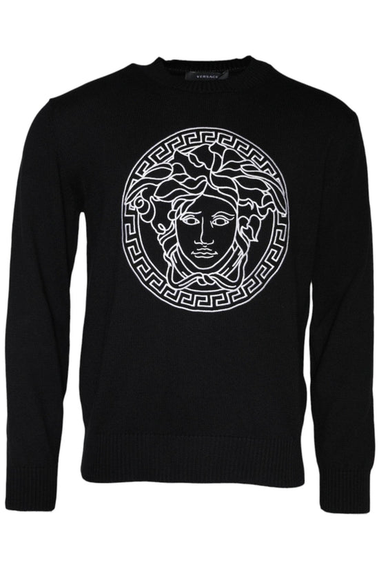 Versace Medusa Oversize Strickpullover Schwarz | ELORÉ by Versace