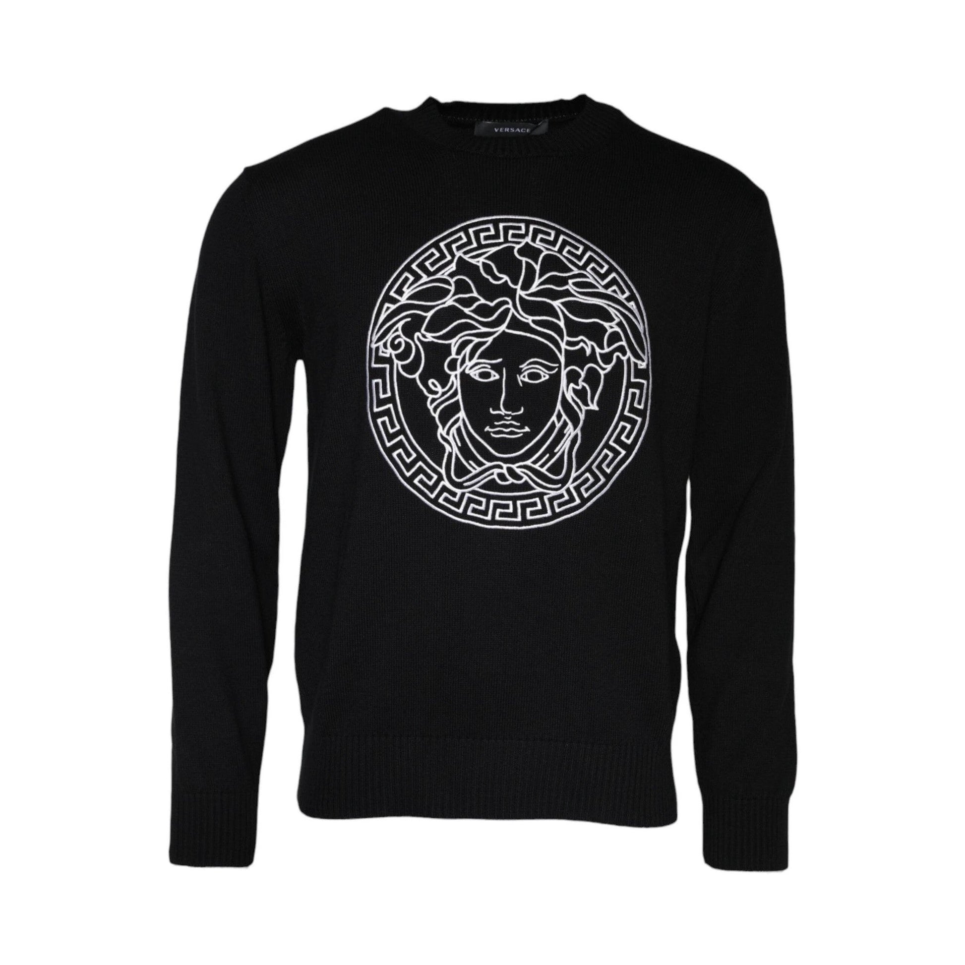Versace Medusa Oversize Strickpullover Schwarz | ELORÉ by Versace