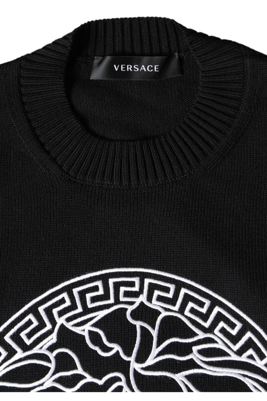 Versace Medusa Oversize Strickpullover Schwarz | ELORÉ by Versace