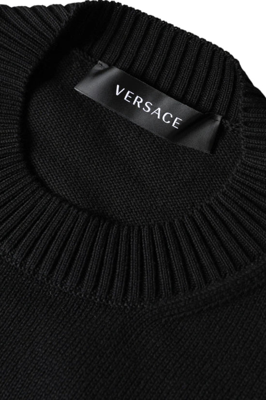 Versace Medusa Oversize Strickpullover Schwarz | ELORÉ by Versace