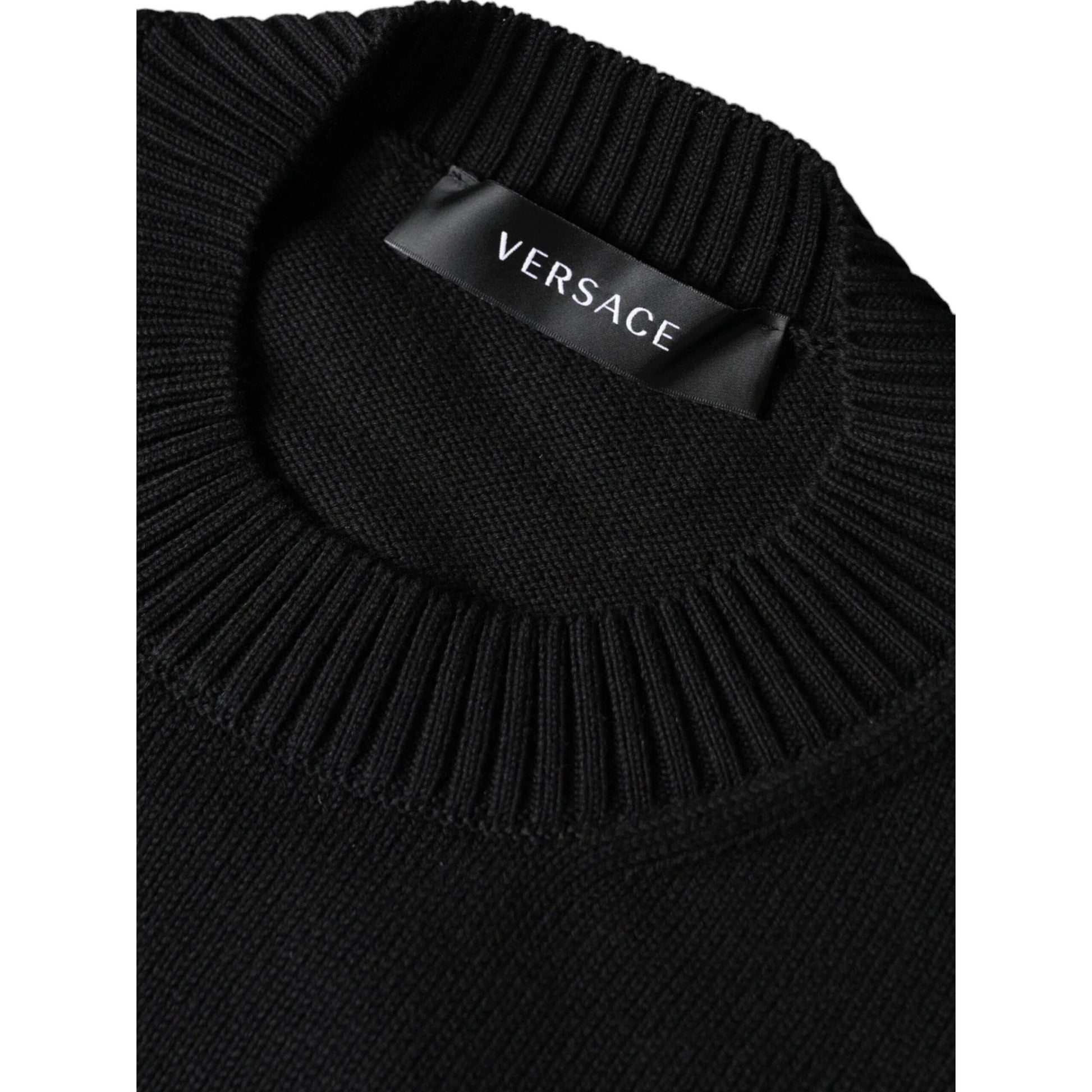 Versace Medusa Oversize Strickpullover Schwarz | ELORÉ by Versace