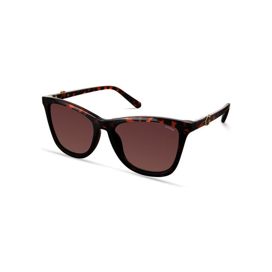 Guess Sonnenbrille Braun Harz Gold Details | ELORÉ by Guess