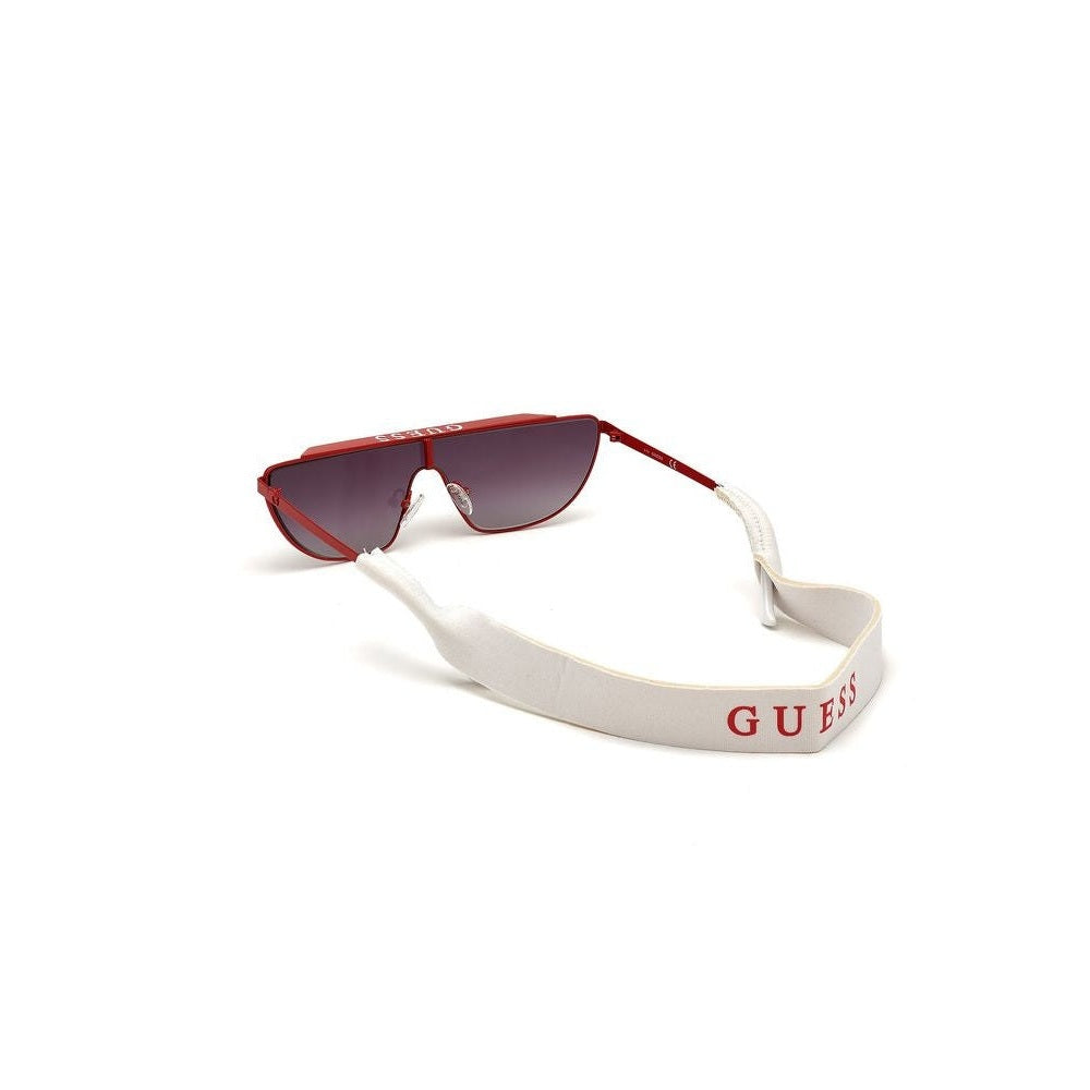 Guess Sonnenbrille Rot Glänzend Metallrahmen UV400 | ELORÉ by Guess