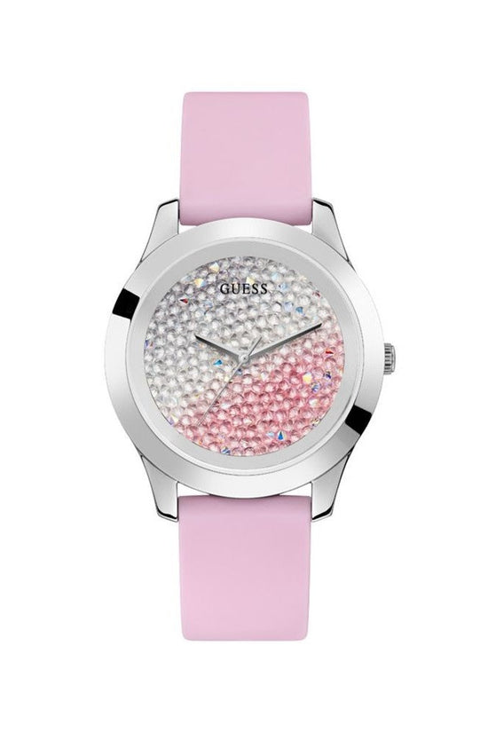 Guess Armbanduhr Kristall Zifferblatt Glamour Pink | ELORÉ by Guess