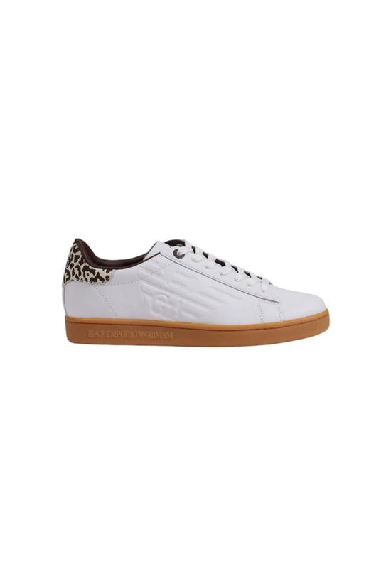 EA7 Emporio Armani Beige Leder Sneaker by EA7 Emporio Armani